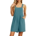 thumbnail image 1 of Cueply Rompers for Women Short Overalls Casual Summer Adjustable Strap Shorts Jumpsuit with Pockets, 1 of 7