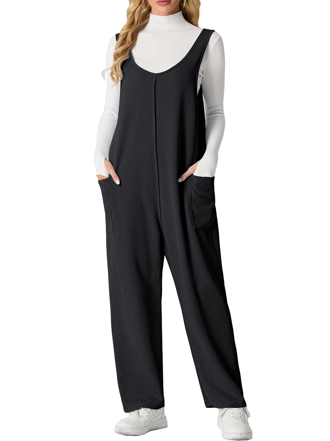 Double Take  V-Neck Sleeveless Jumpsuit with Pocket
