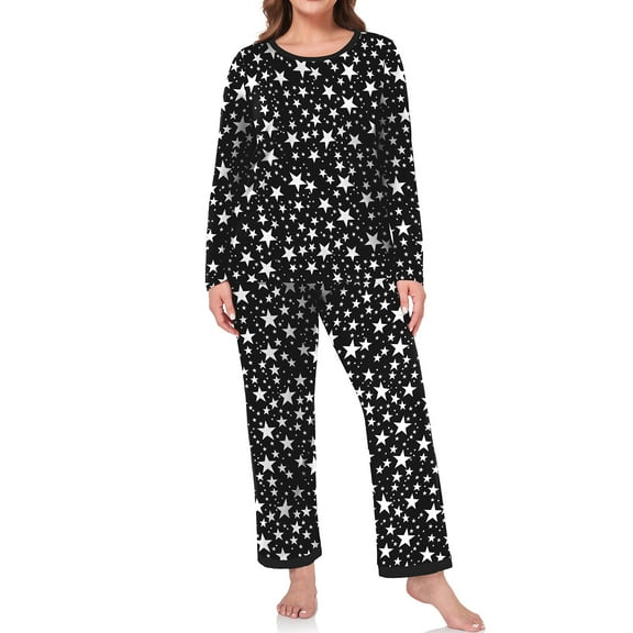 Cueply Womens Plus Size Pajamas Long Sleeve Pjs Sets Loungewear Sleepwear 1X-4X