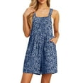 thumbnail image 1 of Cueply Rompers for Women Short Overalls Casual Summer Adjustable Strap Shorts Jumpsuit with Pockets, 1 of 7