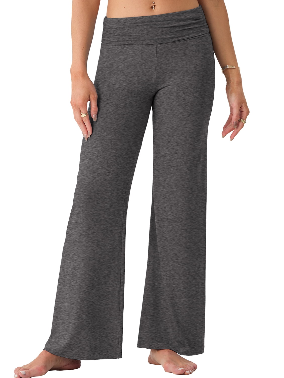Cueply Yoga Pants Women Foldover Leggings Soft Elastic Waistband Wide ...