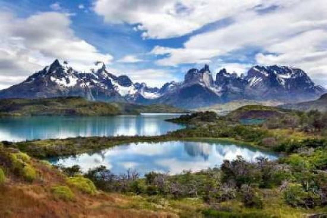 Cuernos del Paine Canvas Art - Larry Malvin (24 x 36)