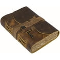 thumbnail image 1 of Cuero Bags Vintage Leather with Deckle Edge Paper Blank Diaries and Journals, 1 of 9