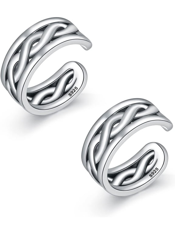 Cuff Earrings 925 Sterling Silver Ear Cuff Earrings Non-Piercing Fake Helix Cartilage Cuff Earrings Various Styles Conch Ear Cuffs Fine Jewelry For Women Man[Z1]