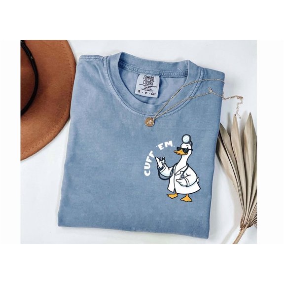 Cuff Em Nurse Practitioner Goose Rn Er Appreciation T-Shirt