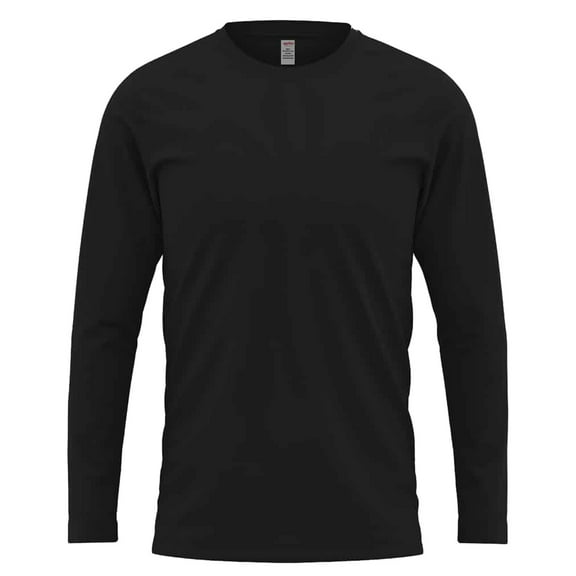 Cuff Style Long Sleeve T-Shirt - Black XL