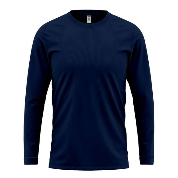 Cuff Style Long Sleeve T-Shirt - Navy XL