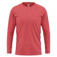 thumbnail image 1 of Cuff Style Long Sleeve T-Shirt - Red Heather 2XL, 1 of 1