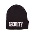 thumbnail image 1 of Cuffed Embroidered Security Text Style Beanie, 1 of 1