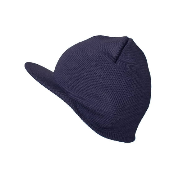 Cuffless Beanie Sports Visor, Navy