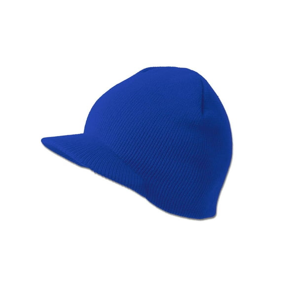 Cuffless Beanie Sports Visor, Royal