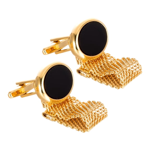 Cufflinks 2 Pcs Neck Extender Buttons for Crafts Decor Clothes Electroplated Gold