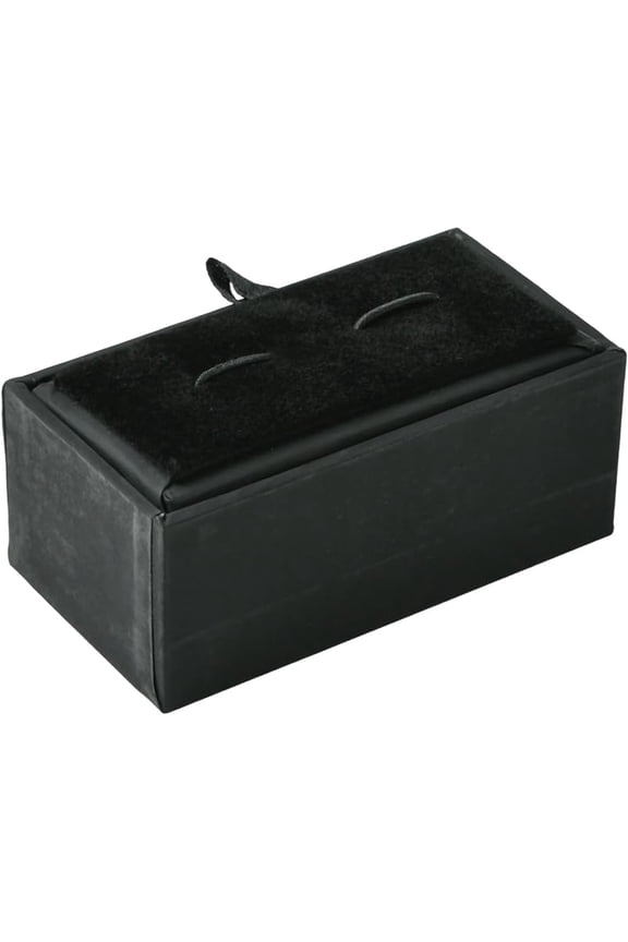 Cufflinks Box Paper Cardboard with Sponge Black Rectangle Cuff Links Storage Box for DIY
