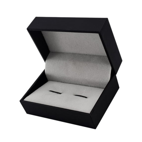 Cufflinks Holder Storage Mens Jewelry Gift Display Box Case Black