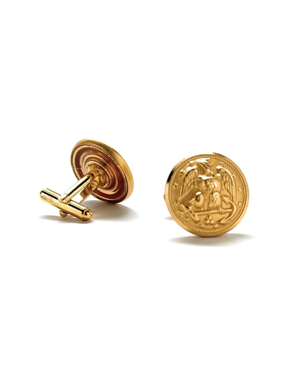 Cufflinks Navy Dress Uniform Button Cuff Links Waterbury Co. US Navy Issued Military Uniform Buttons Navy Service Retirement Graduation