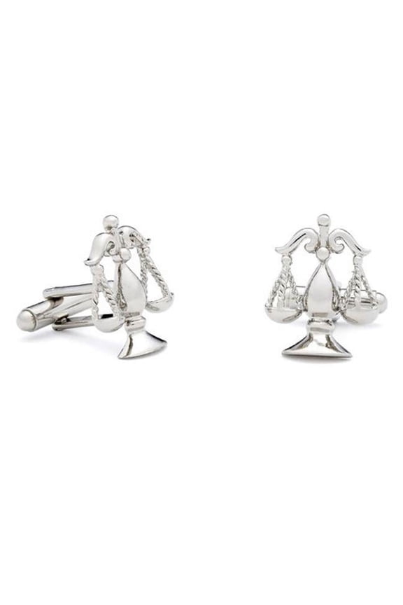 Silver Scales of Justice Cufflinks