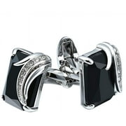 Cufflinks Platinum Plated Cuff Links Set Gemstone Reiki Jewelry Gifts for Men