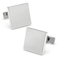thumbnail image 1 of Sterling Silver Infinity Edge Square Engravable Cufflinks, 1 of 5