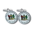 thumbnail image 1 of Cufflinks - State Seal Delaware - USA | Men's Dress Shirt Accessories, French Cuff Fasteners, Collectible Keepsake, 1 of 9