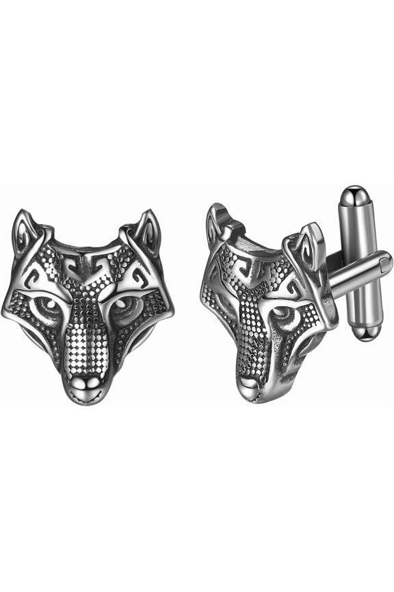 Cufflinks for Men:  Norse  Odin Compass Runes Cufflinks Stainless Steel Tuxedo Shirt Men's Cuff Links  for Father, Husband and Son