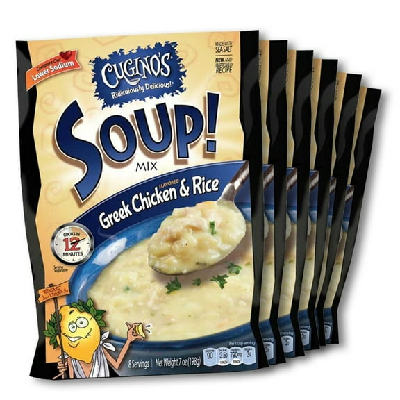 Cugino's Greek Chicken & Rice Soup Mix, 7 Oz (Pack of 6)