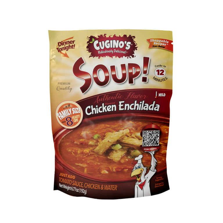 https://i5.walmartimages.com/seo/Cugino-s-Soup-Authentic-Chicken-Enchilada-Dried-Soup-Mix-6-77oz-Pouch_2cf1e657-f035-4d1e-8358-896d8a050d3f.e5f98db89bd3c969def6a4fbb489c723.jpeg?odnHeight=768&odnWidth=768&odnBg=FFFFFF