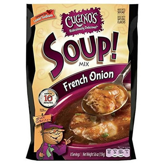 Cuginos Gourmet Foods Ridiculously Delicious Soups French Onion Soup 5.6 ounce Pouch (Pack of 2)