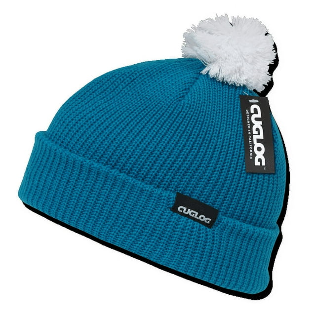 Cuglog Beanies Beany For Men Women Sailor Watch Knit Cuffed Pom Ski Caps Hats Warm Winter