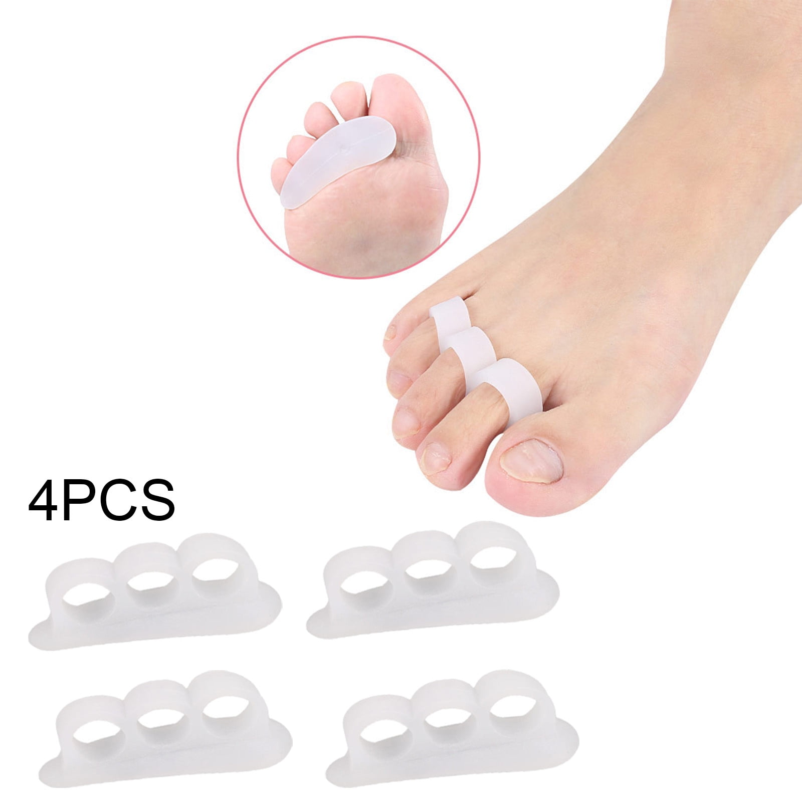 Cuhas 2 Pairs Protective Toe Separators And Spreaders For Bunion