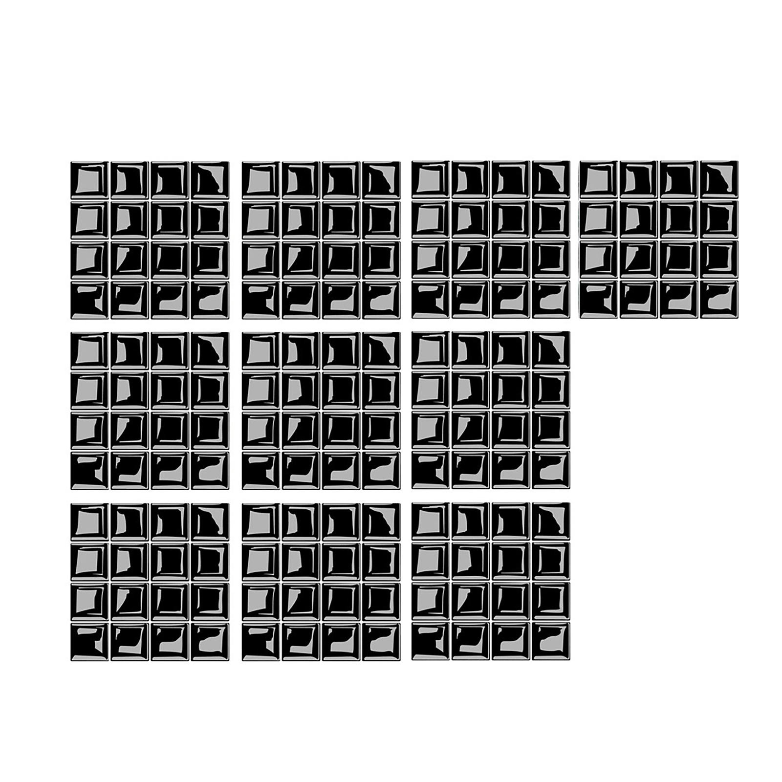 Cuhas 3D Selfglazed Glass Stickers Glass Tiles DIY Wall Stickers Floor