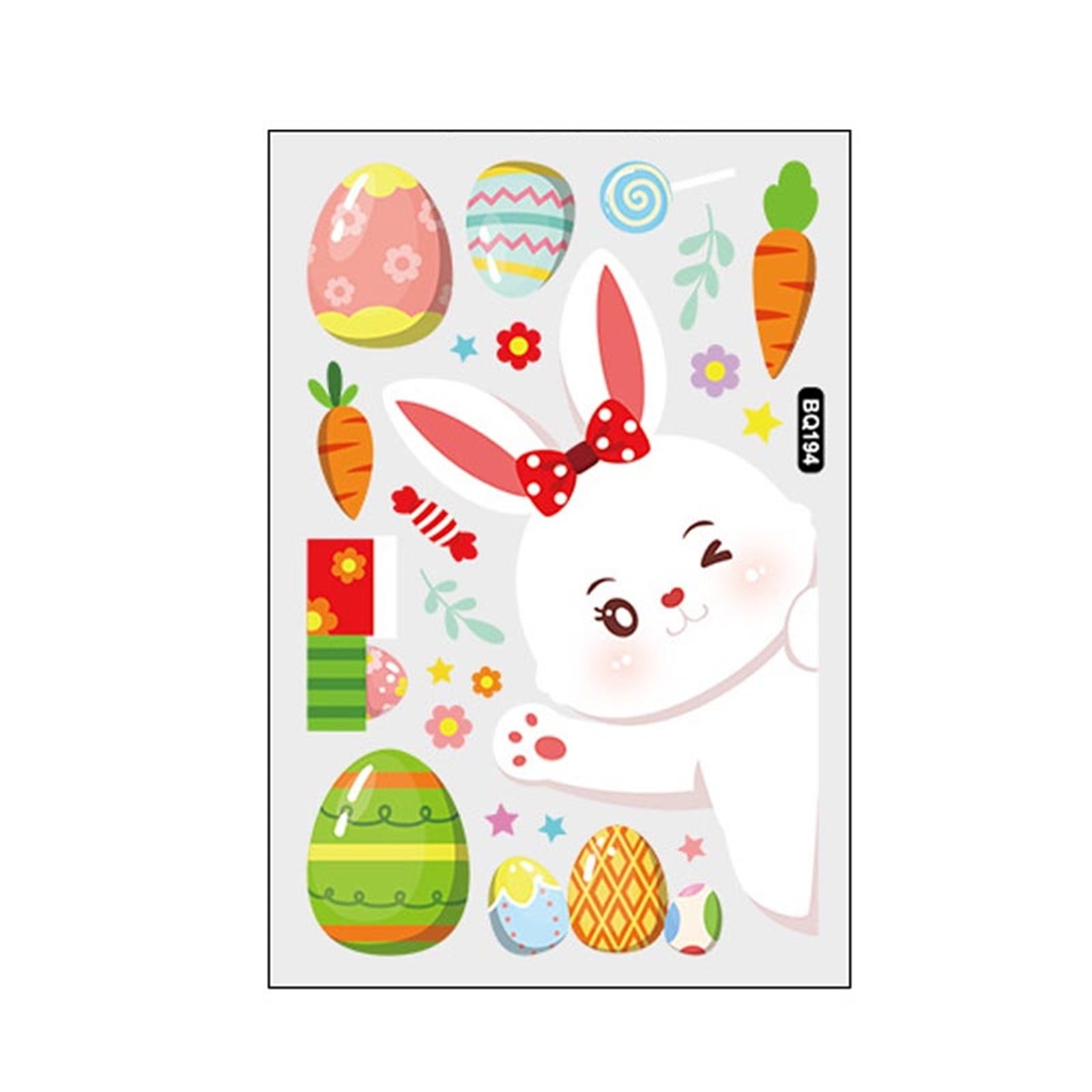 Cuhas Easter Window Clings Easter Eggs Window Stickers Reusable Spring