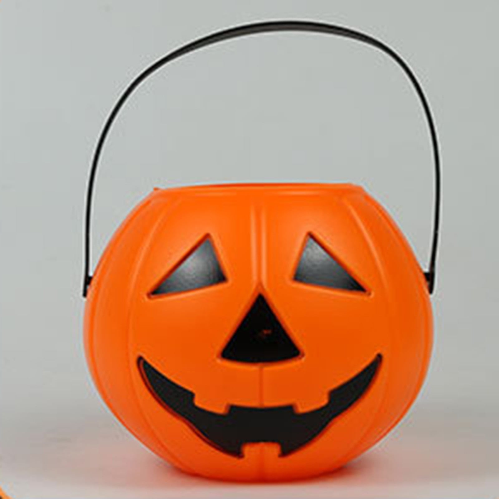 Cuhas Halloween Portable Bucket Candy Bucket Gift Pumpkincan Dress Up Decoration Ornament