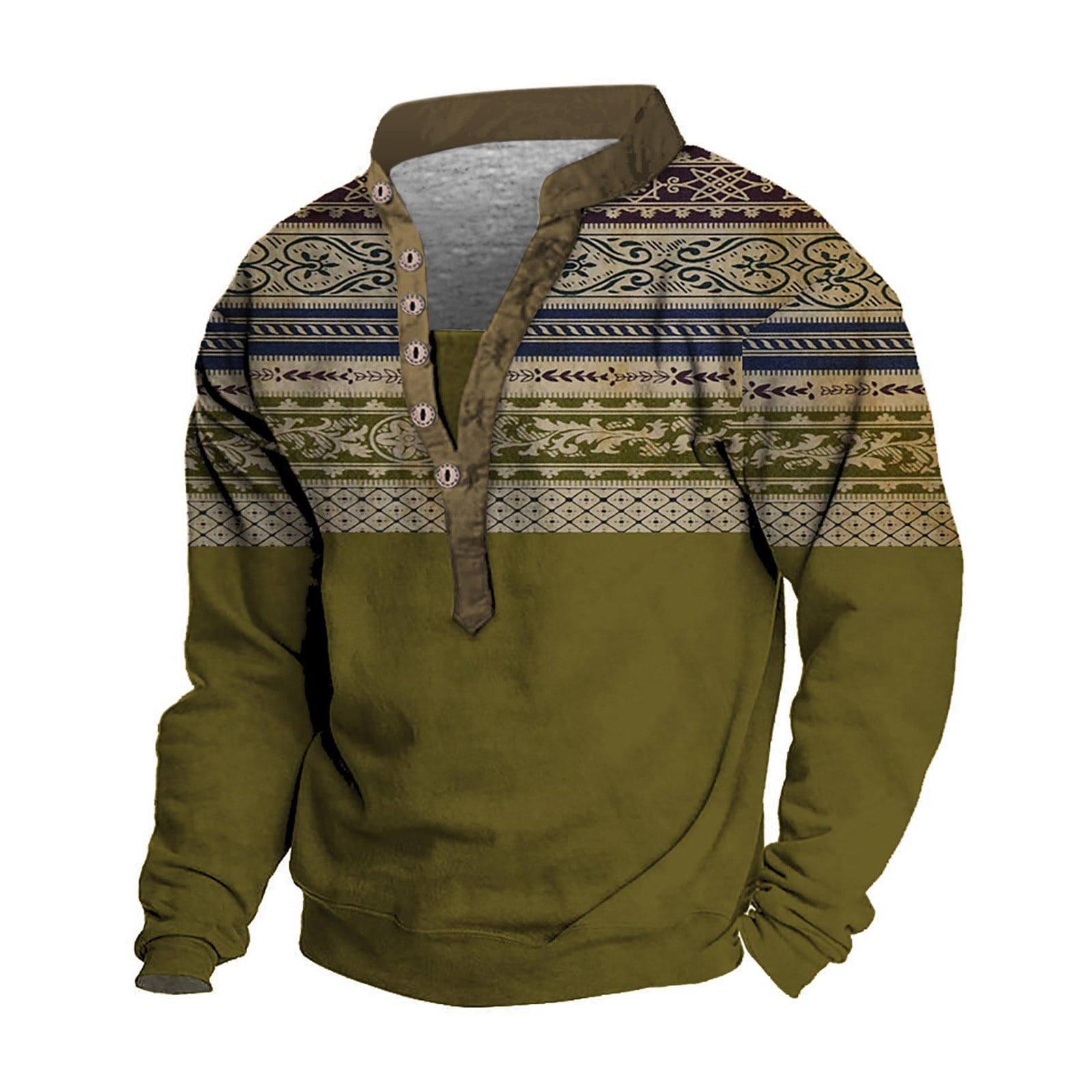 Cuhas Hoodies for Men Sweatshirt V-neck Sweater 3d Digital Printing ...