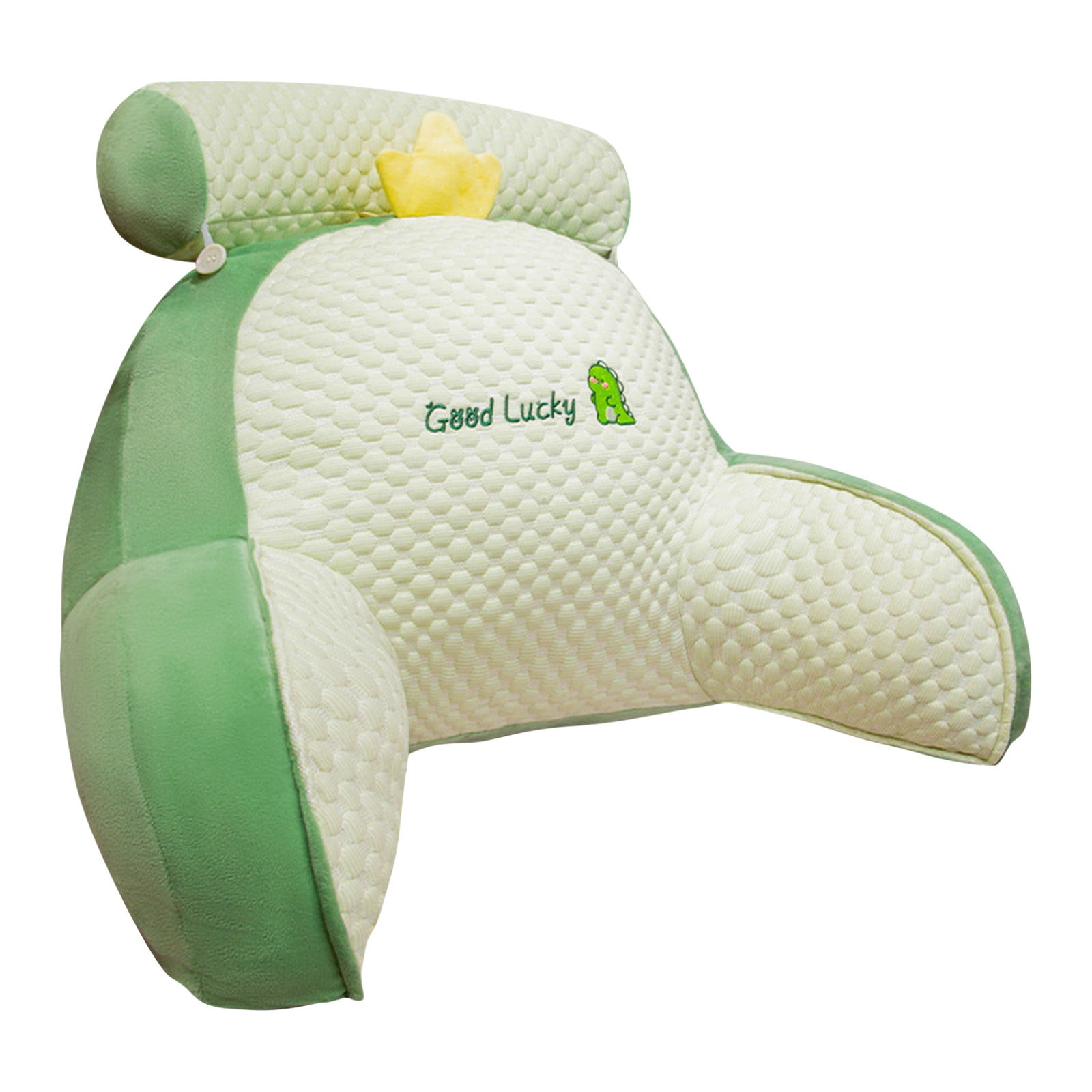 Cuhas Ice Silk Cute Reading Pillow, Reading Cushion For Sofa, Bed Chair Backrest Cushion With