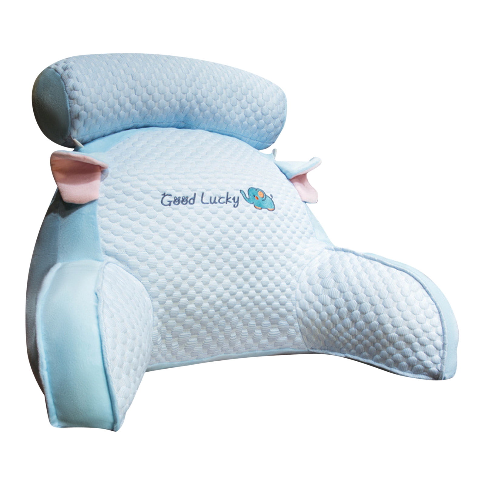 Cuhas Ice Silk Cute Reading Pillow, Reading Cushion For Sofa, Bed Chair Backrest Cushion With