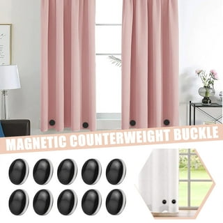 Washranp 10Pcs Magnetic Curtain Weights,Waterproof Heavy Duty Drapery  Weights Bottom No Sew Outdoor Curtain Liner Magnets for Tablecloth 