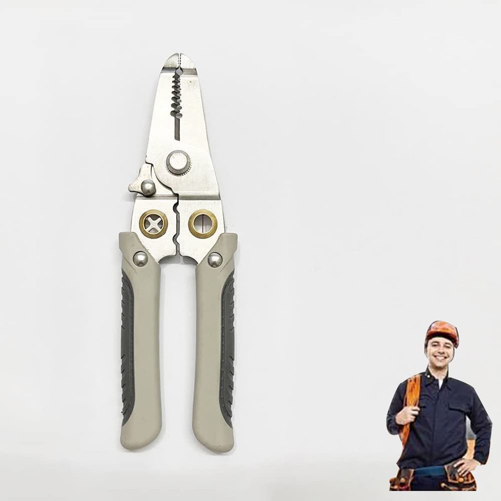 Cuhas Multifunctional Wire Splitting Pliers Crimper Cable Cutter