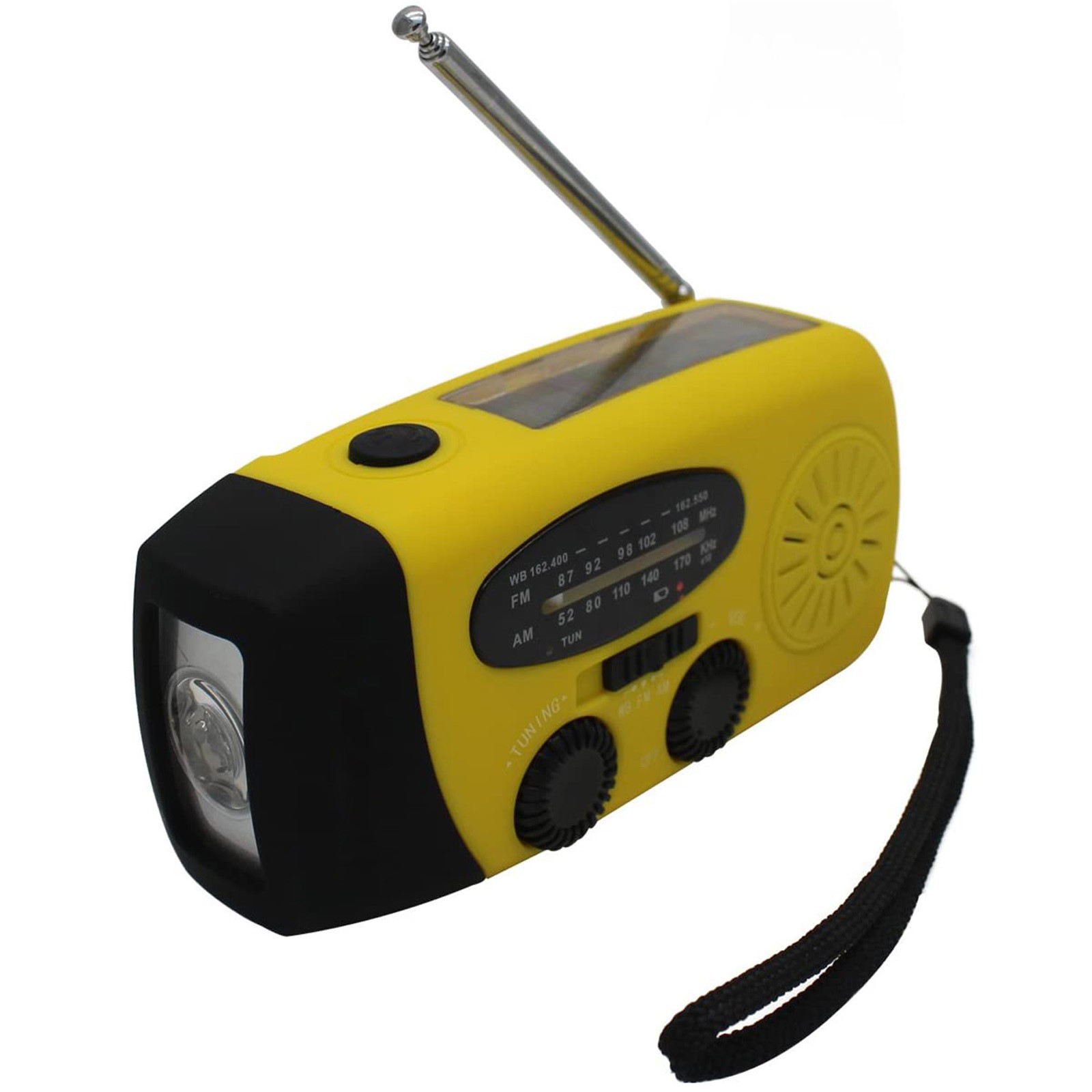 Cuhas Outdoor Solar Radio, Crank Radio, Outdoor Radio With 1200 MAh