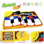 Cuhas Piano Mat, Toddler Toys Musical Mat With 25 Music Sounds Floor Piano Keyboard Mat Carpet T-ouch Playmat Educational Toys Gifts For Baby Kids Boys Girls