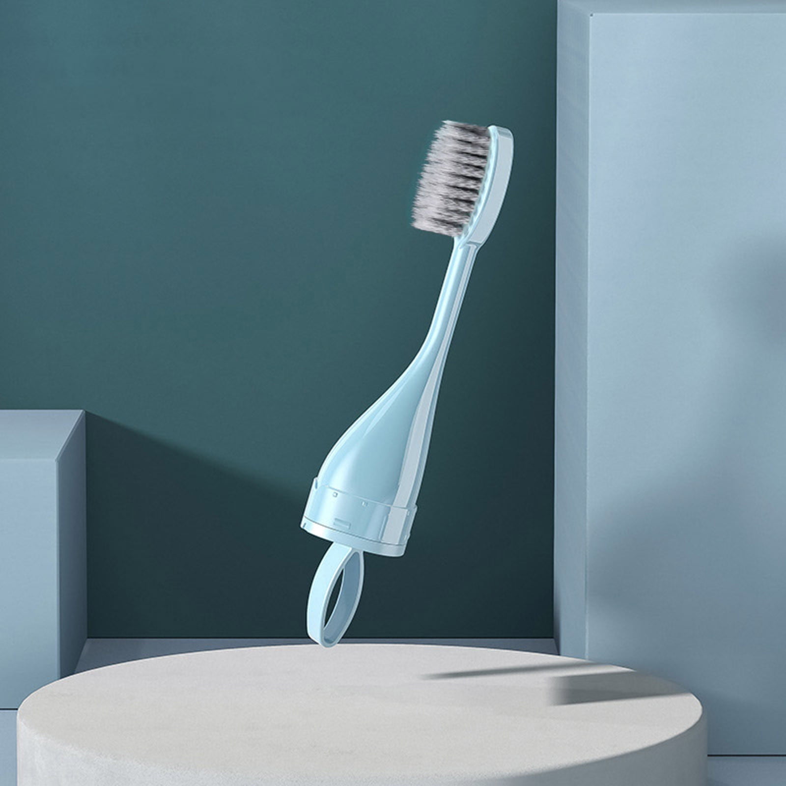 One use toothbrush with toothpaste outlet