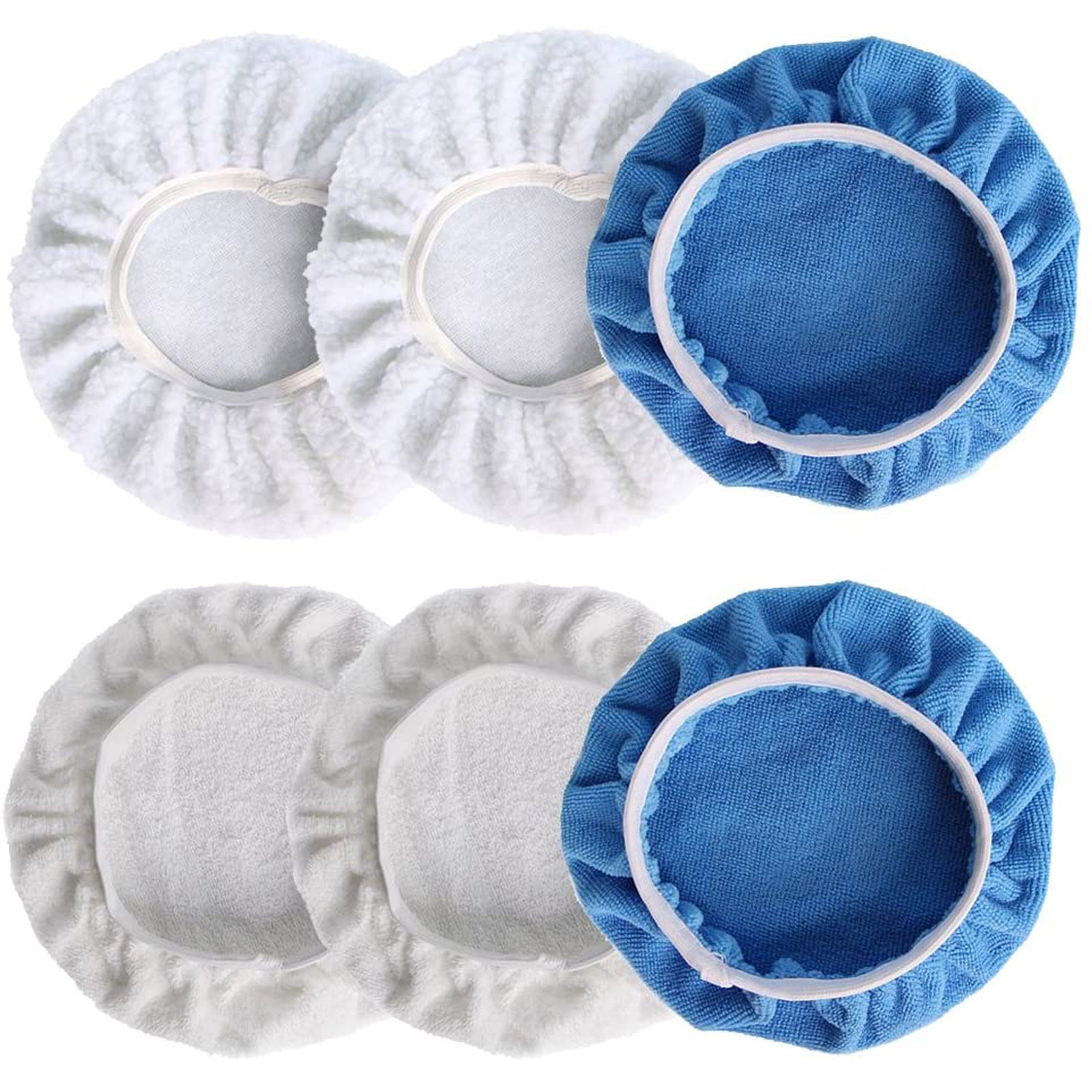 Cuhas Tools 6 Pack 220mm 250mm Car Polishing Cloths, Polishing Discs