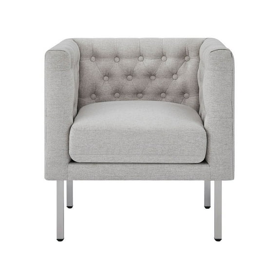 Cui Liu LaVine Tufted Club Chair with Metal Legs, Modern arm Chair for Living Room