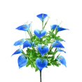 thumbnail image 1 of CuiLiyq 1 Bundle 18 Heads Calla Lily, 20 Inch Artificial Calla Lily Bouquet with Green Leaves, Fake Flowers Bush for DIY Wedding Floral Arrangement Spring Home Decor (Blue), 1 of 6