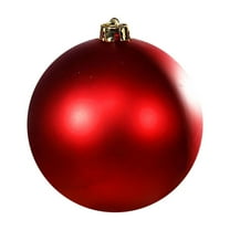 CuiLiyq 1 PCS Christmas Tree Decoration Ball, 4.72" Matte Plastic Shatterproof Christmas Ball, For Indoor And Outdoor Family Festival Weddings Parties Fireplace Pendants (Red)