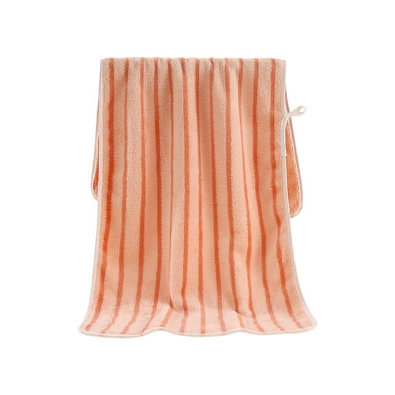 CuiLiyq 1 Pack Coral Fleece Household Washcloth, Double Sided Soft and Absorbent Quick Drying Velvet Bath Towel, for Home Hotels, Gyms, Bathrooms (29.1" x 13.8", Hot Pink)