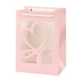 thumbnail image 1 of CuiLiyq 1 Pack Gift Bags with Transparent Window, Small Tote Paper Bags for Flower Packaging, Bags for Valentines Day Birthday Wedding and Party Supplies, 7.08" x 9.84" x 5.12", Pink, 1 of 6