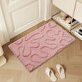 thumbnail image 1 of CuiLiyq 1 Pcs Pink Bathroom Rugs, Soft Plush Washable No Slip Love Heart Print Bath Mat, Bedroom Kitchen Floor Door Mat for Home, 23.6" x 15.7" (A), 1 of 6
