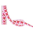 thumbnail image 1 of CuiLiyq 1 Roll Heart Grosgrain Ribbons, 10 Yards x 0.6 Inch Love Heart Print Ribbon for Gift Wrapping, for Wedding, Valentine's Day, Flower Packaging, Handmade Gift Wrapping (Pink), 1 of 3