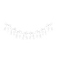 thumbnail image 1 of CuiLiyq 1 String White Bowknot Garland Banner Decorations, 6.56 Ft Satin Ribbon Banner for Birthday, Bachelorette Party, Bridal Shower, Wedding, Engagement, Graduation Anniversary Decor (White), 1 of 6