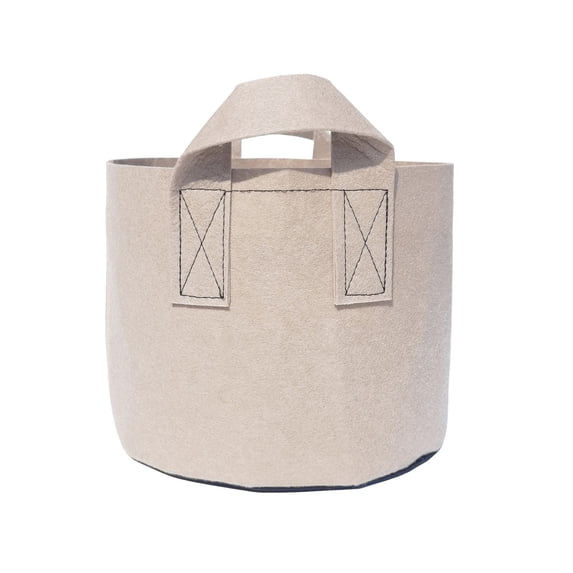 CuiLiyq 10 Gallon Grow Bags with Double Handles, Thickened Non Woven Fabric Grow Bag for Potato Vegetables, Breathable and Warm Fabric Pots for Outdoor Tomato Flowers Plants Gardening Supplies, Khaki